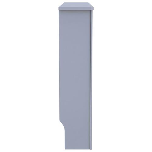 Radiatorskjuler 112x19x81,5 cm MDF antracitgrå