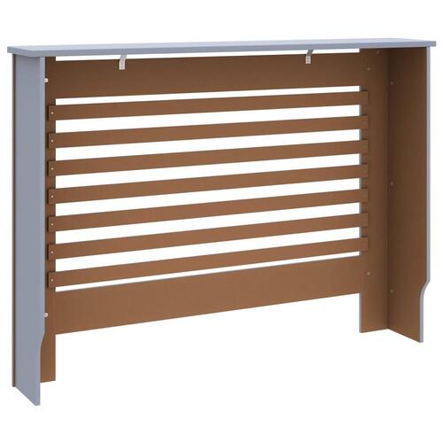 Radiatorskjuler 112x19x81,5 cm MDF antracitgrå