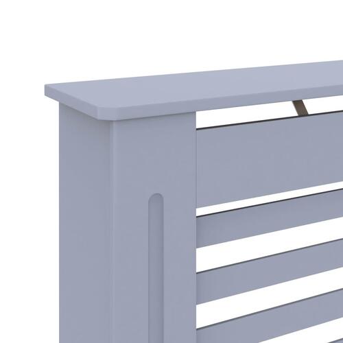 Radiatorskjuler 112x19x81,5 cm MDF antracitgrå