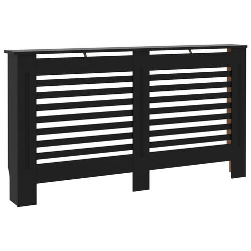 Radiatorskjuler 152x19x81,5 cm MDF sort