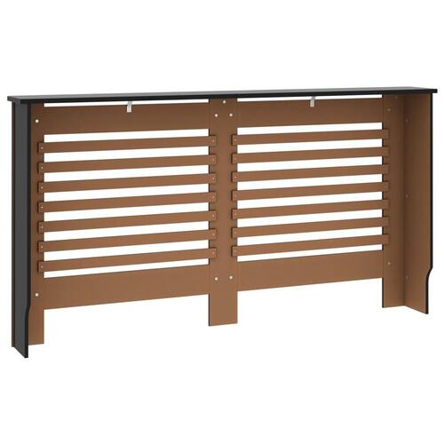 Radiatorskjuler 152x19x81,5 cm MDF sort