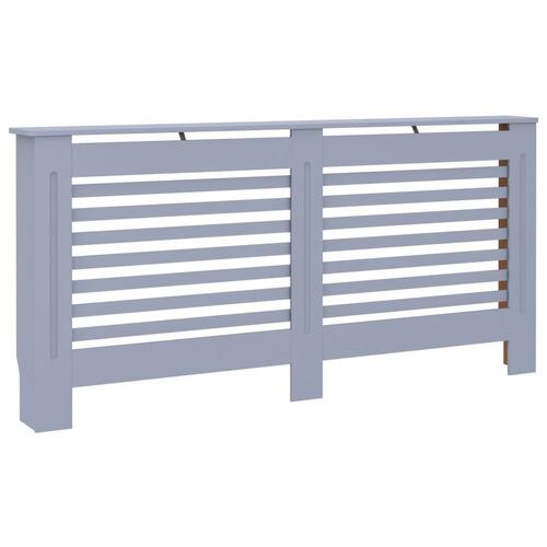 Radiatorskjuler 172x19x81,5 cm MDF antracitgrå