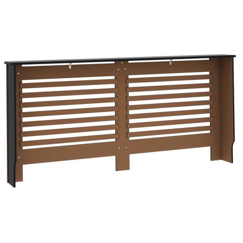 Radiatorskjuler 172x19x81,5 cm MDF sort