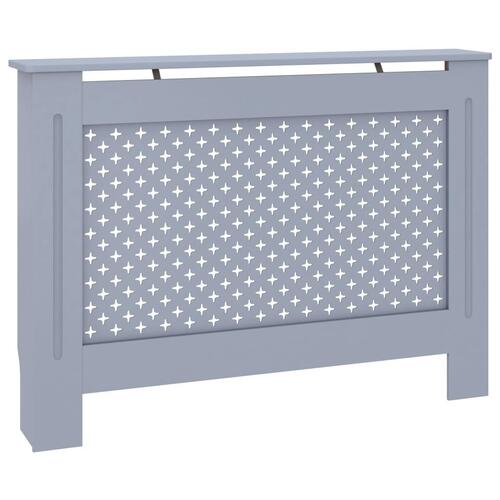 Radiatorskjuler 112x19x81,5 cm MDF antracitgrå