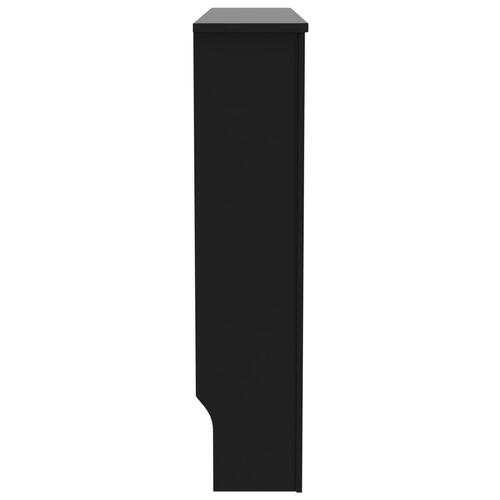 Radiatorskjuler 112x19x81,5 cm MDF sort