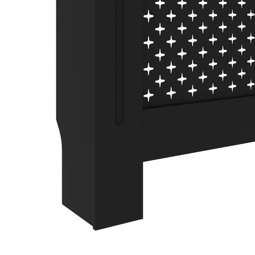 Radiatorskjuler 112x19x81,5 cm MDF sort