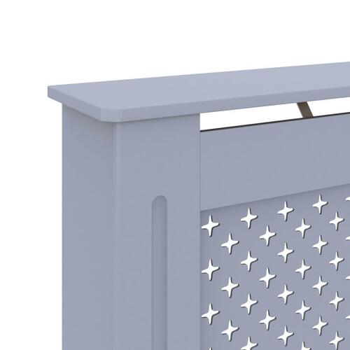 Radiatorskjuler 152x19x81,5 cm MDF antracitgrå