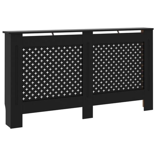 Radiatorskjuler 152x19x81,5 cm MDF sort