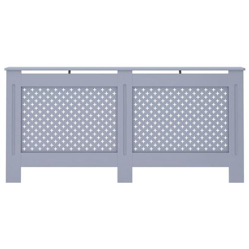 Radiatorskjuler 172x19x81,5 cm MDF antracitgrå
