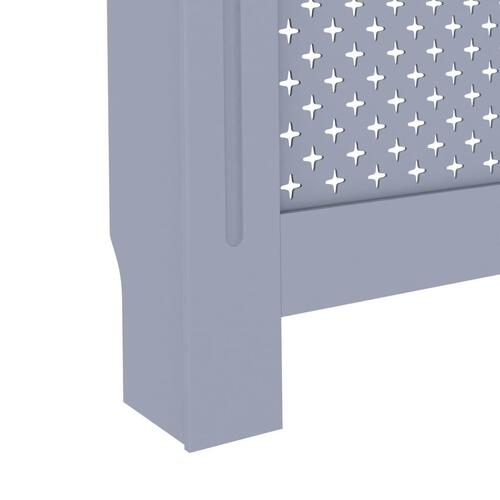 Radiatorskjuler 172x19x81,5 cm MDF antracitgrå