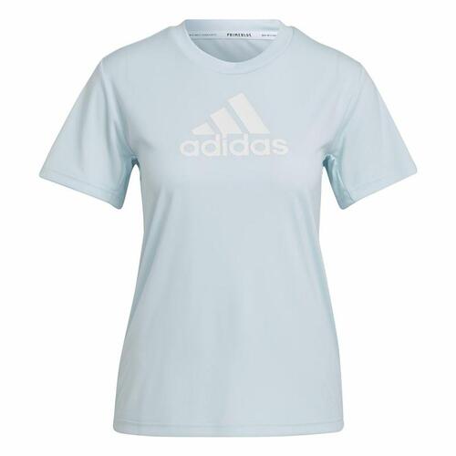Kortærmet T-shirt til Kvinder Adidas Move Logo Sport Cyan S
