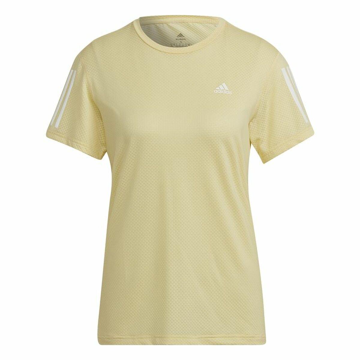 Kortærmet T-shirt til Kvinder Adidas Own Cooler Gul S