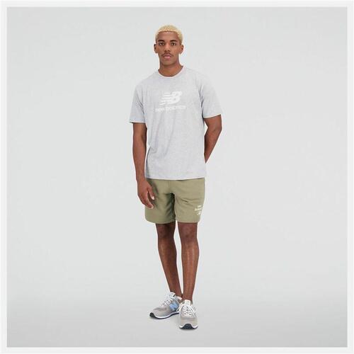 Kortærmet T-shirt til Mænd New Balance Essentials Grå XL