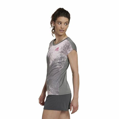 Kortærmet T-shirt til Kvinder Adidas Mørkegrå XS