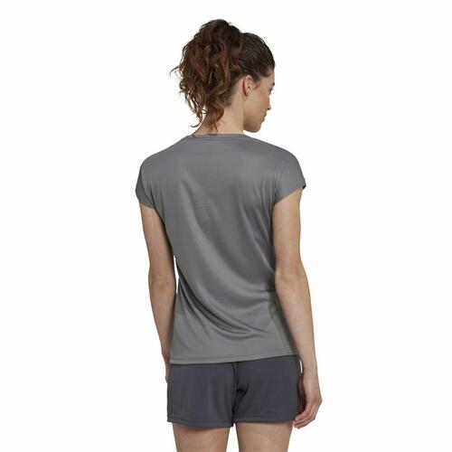 Kortærmet T-shirt til Kvinder Adidas Mørkegrå XS