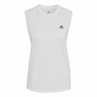 T-shirt til Damer uden Ærmer Adidas Muscle Run Icons Hvid XS