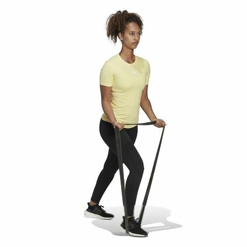Kortærmet T-shirt til Kvinder Adidas Techfit Training Gul S