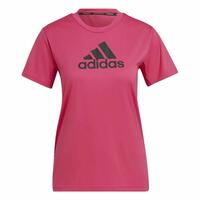 Kortærmet T-shirt til Kvinder Adidas Designed 2 Move Logo Fuchsia XS