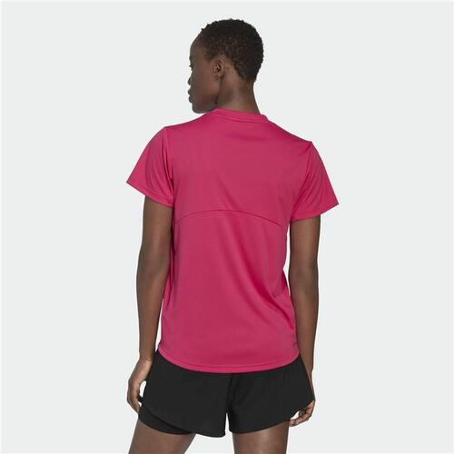 Kortærmet T-shirt til Kvinder Adidas Designed 2 Move Logo Fuchsia XS