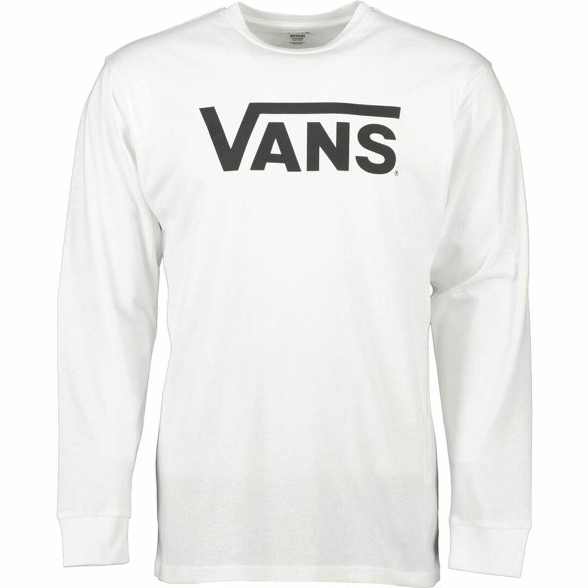 Langærmet T-shirt til Mænd Vans Classic Hvid S