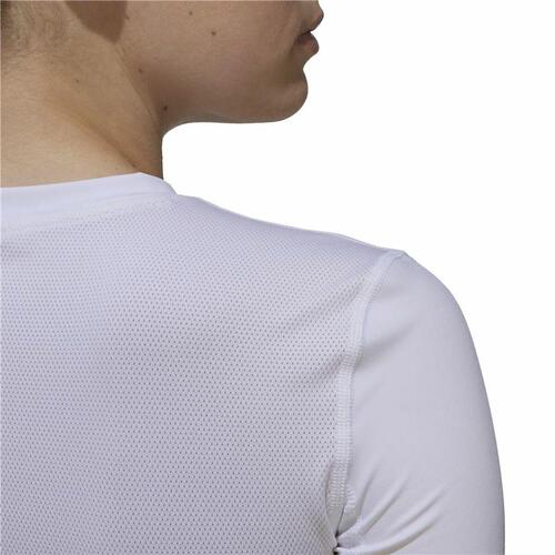 Kortærmet T-shirt til Kvinder Adidas Techfit Training Hvid XS
