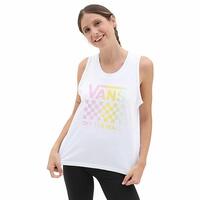 Tank top kvinder Vans Lock Box Tank Hvid XS