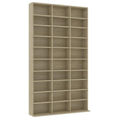 Cd-reol 102x16x177,5 cm konstrueret træ sonoma-eg