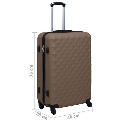Hardcase-kuffert ABS brun