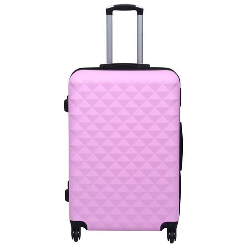 Kuffert sæt 2 stk. hardcase ABS pink