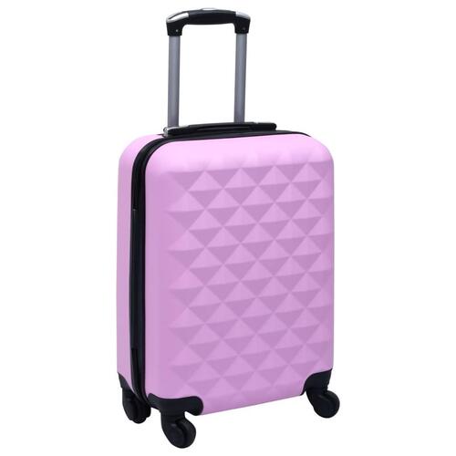 Kuffert sæt 2 stk. hardcase ABS pink