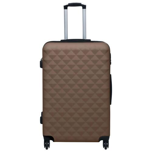 Kuffert sæt 2 stk. hardcase ABS brun