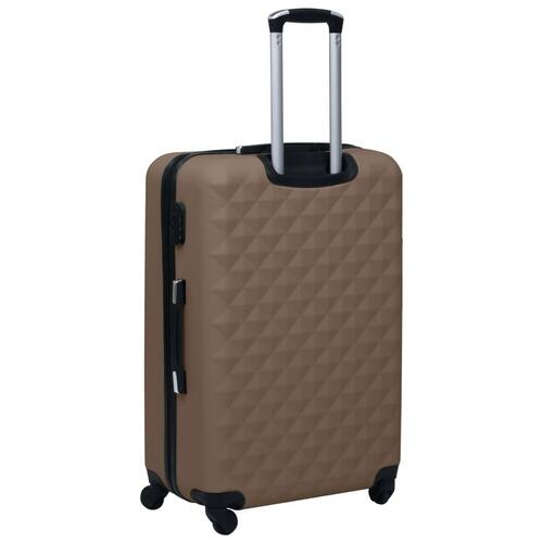 Kuffert sæt 2 stk. hardcase ABS brun