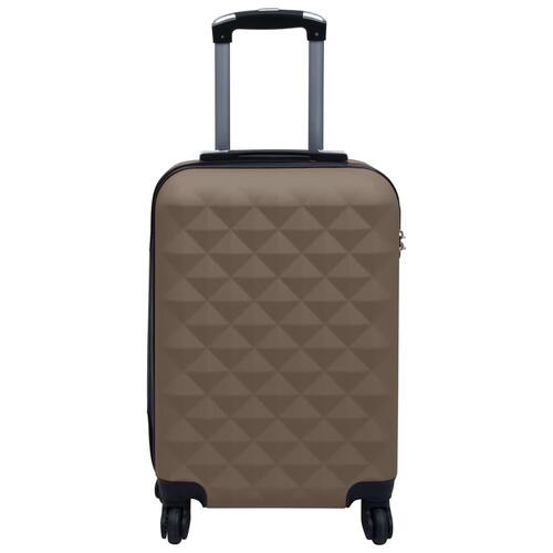 Kuffert sæt 2 stk. hardcase ABS brun