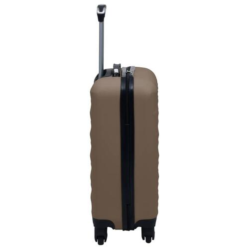 Kuffert sæt 2 stk. hardcase ABS brun
