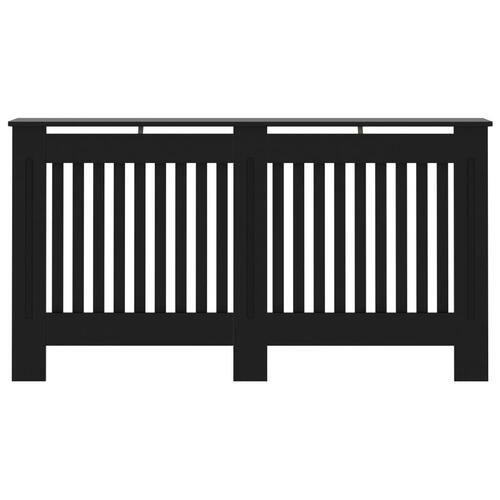 Radiatorskjuler 152x19x81,5 cm MDF sort