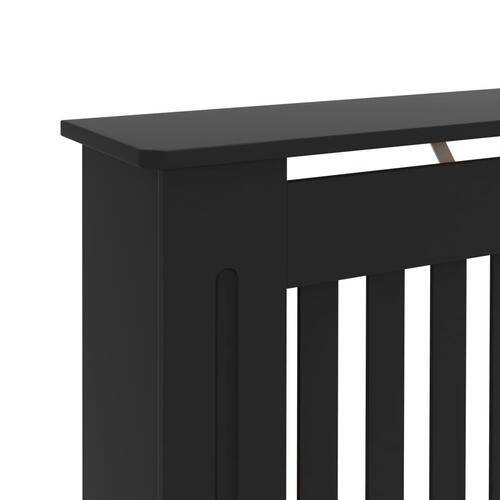 Radiatorskjuler 152x19x81,5 cm MDF sort