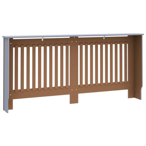 Radiatorskjuler 172x19x81,5 cm MDF antracitgrå