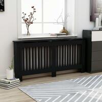 Radiatorskjuler 172x19x81,5 cm MDF sort