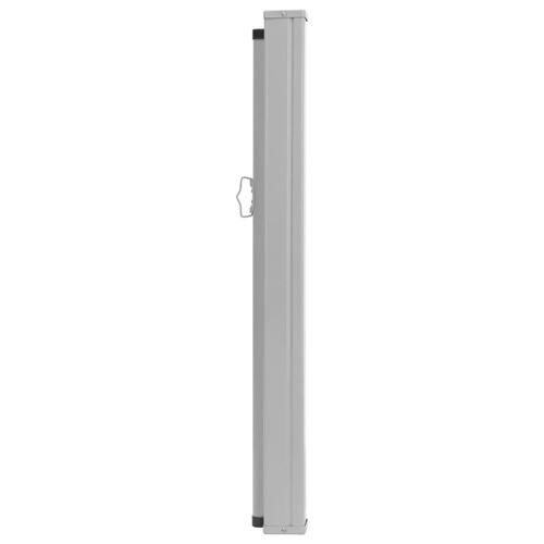 Sammenrullelig sidemarkise til terrassen 100 x 500 cm sort