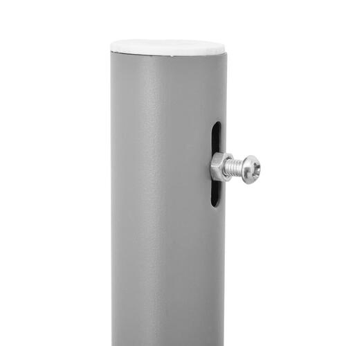 Sammenrullelig sidemarkise til terrassen 100 x 500 cm sort