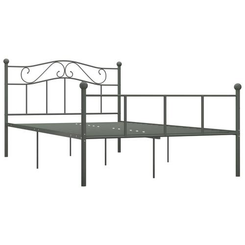 Sengestel 120x200 cm metal grå