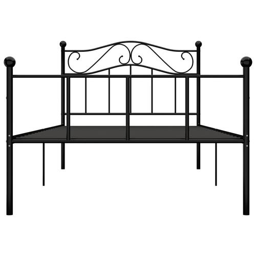 Sengestel 100x200 cm metal sort