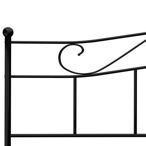 Sengestel 180x200 cm metal sort