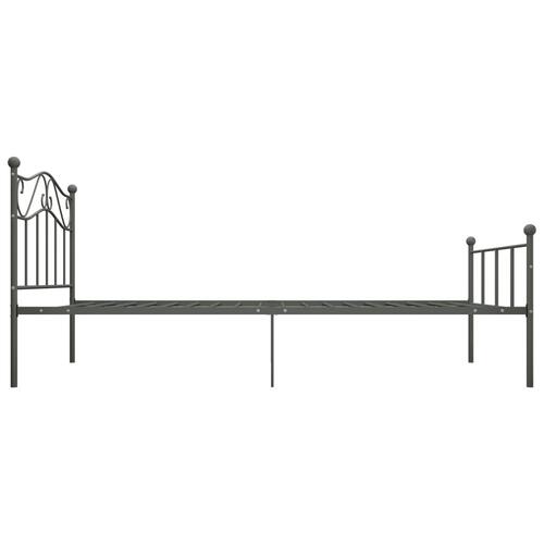 Sengestel 100x200 cm metal grå
