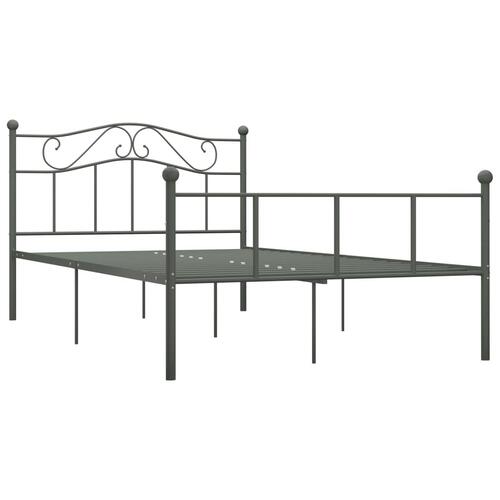 Sengestel 160x200 cm metal grå