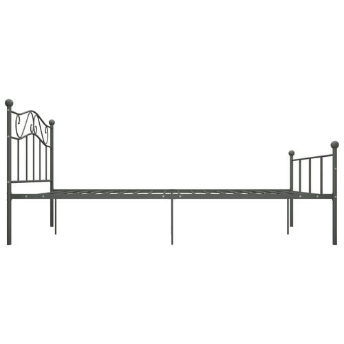 Sengestel 160x200 cm metal grå