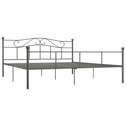 Sengestel 180x200 cm metal grå