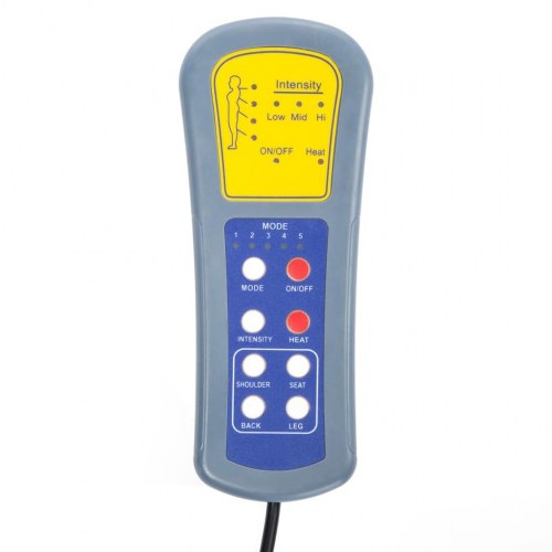 Elektrisk massagestol kunstlæder hvid