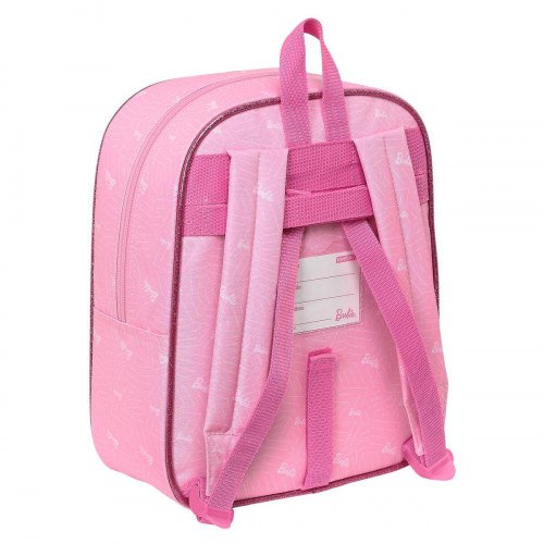 Barbie skoletaske - Barbie Girl, pink, 22 × 27 × 10 cm