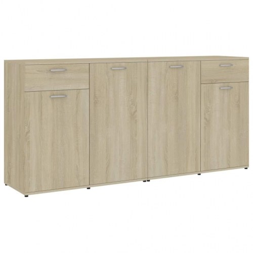 Skænk 160x36x75 cm konstrueret træ sonoma-eg